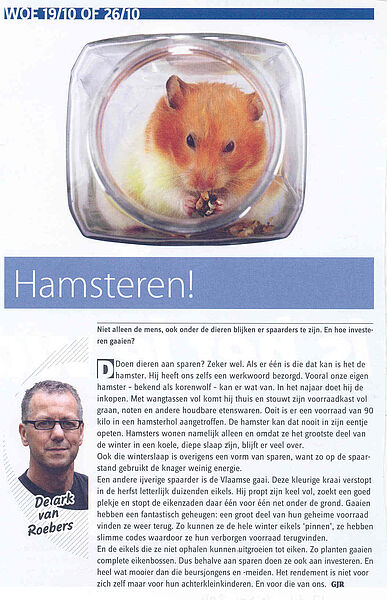 Zinbox Ark hamster, sparen